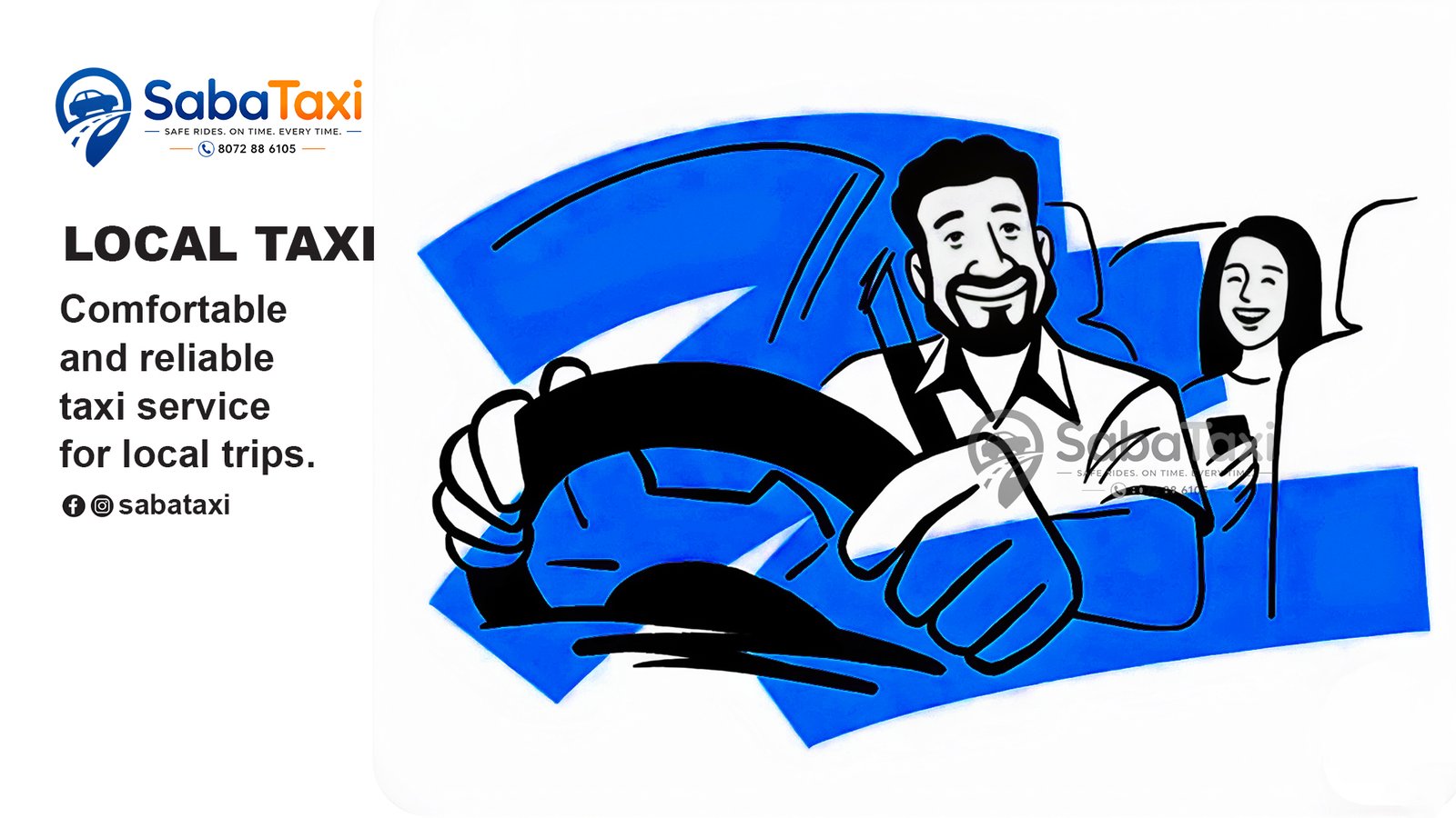 Local Taxi Comfortable and reliable taxi service for local trips