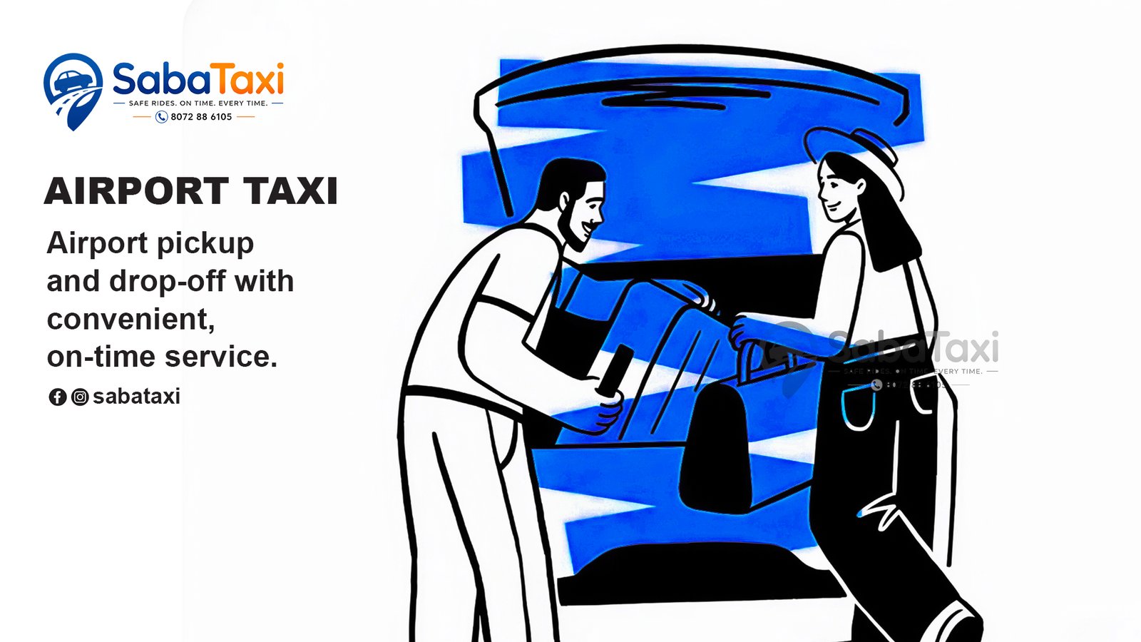Airport Taxi Airport pickup and drop-off with convenient, on-time service.
